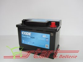 Exide EK600 12V 60Ah 680A AGM Start&Stop